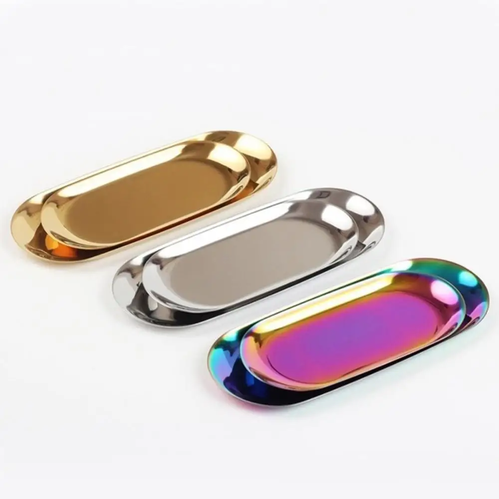 Набор из 4 лотков для хранения нержавеющей стали роскошное ювелирное ожерелье