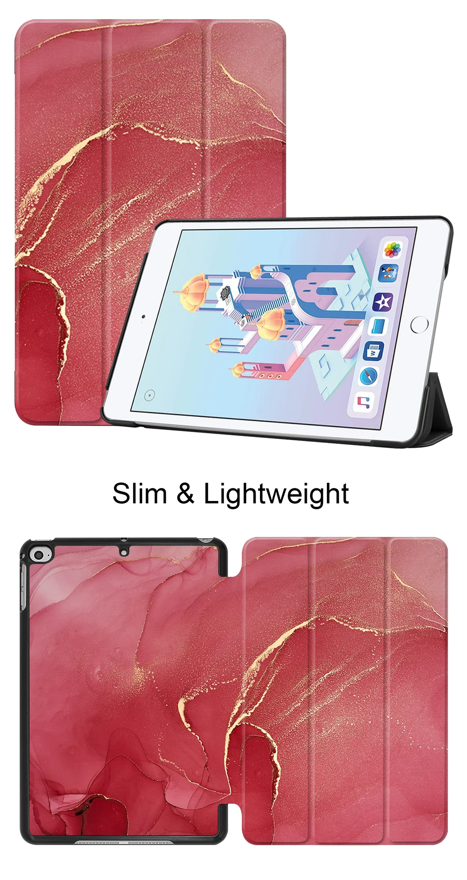 MTT из искусственной кожи чехол для iPad Mini 5 7,9 дюймов мраморная Текстура Магнитная откидная подставка умный чехол для iPad mini 4 7,9''