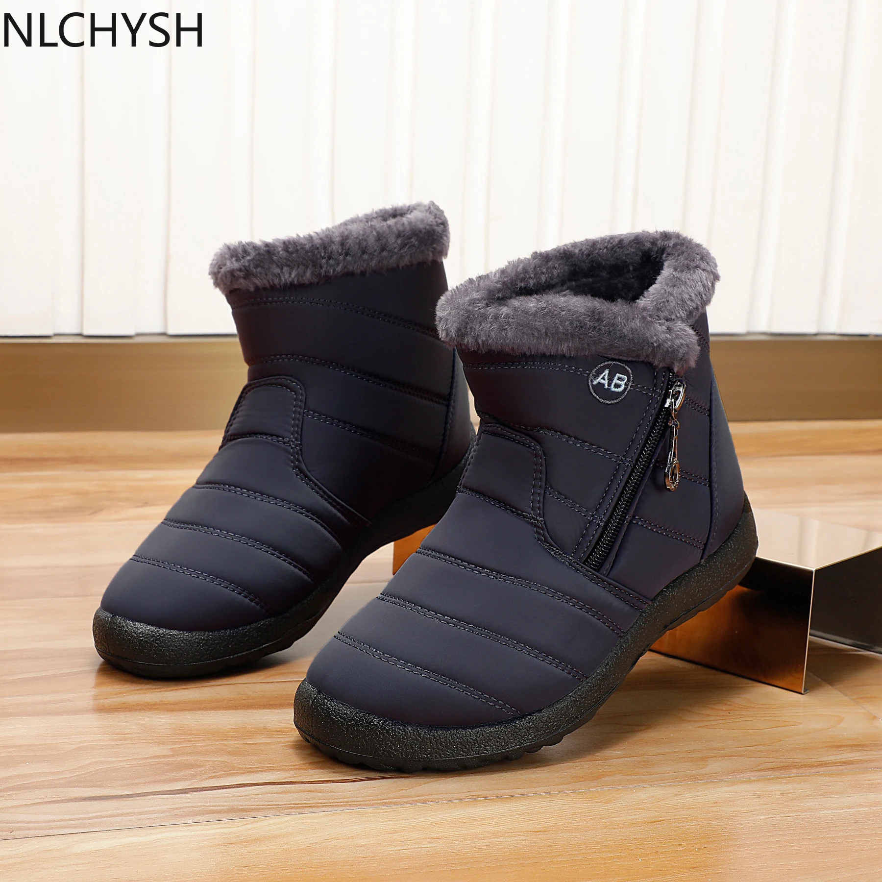 

Winter boots ladies ankle boots cotton plush shoes snow boots cotton shoes ladies boots waterproof shoes warm cotton shoes
