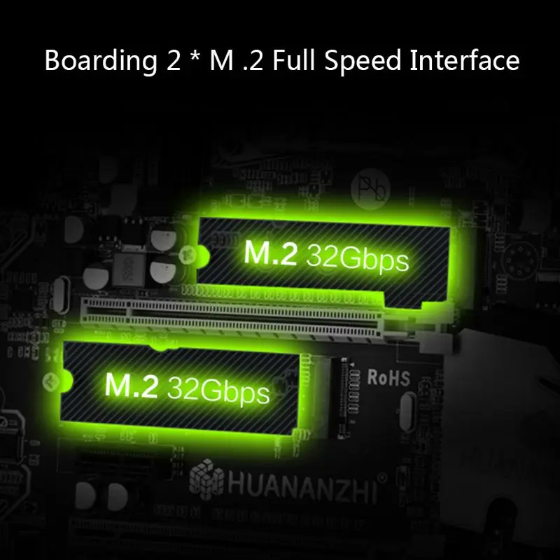 Huananzhi X79 материнская плата LGA2011 ATX USB3.0 SATA3 PCI-E NVME M.2 SSD Поддержка регистровая и ecc-память памяти и процессор Xeon E5