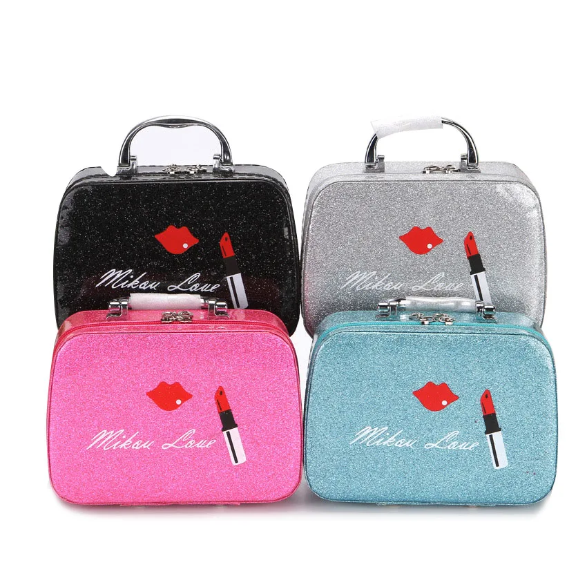 

New women Fashion mini cute Portable cosmetic bag female girls small makeup case ladies cosmetic storage box Beautician suitcase