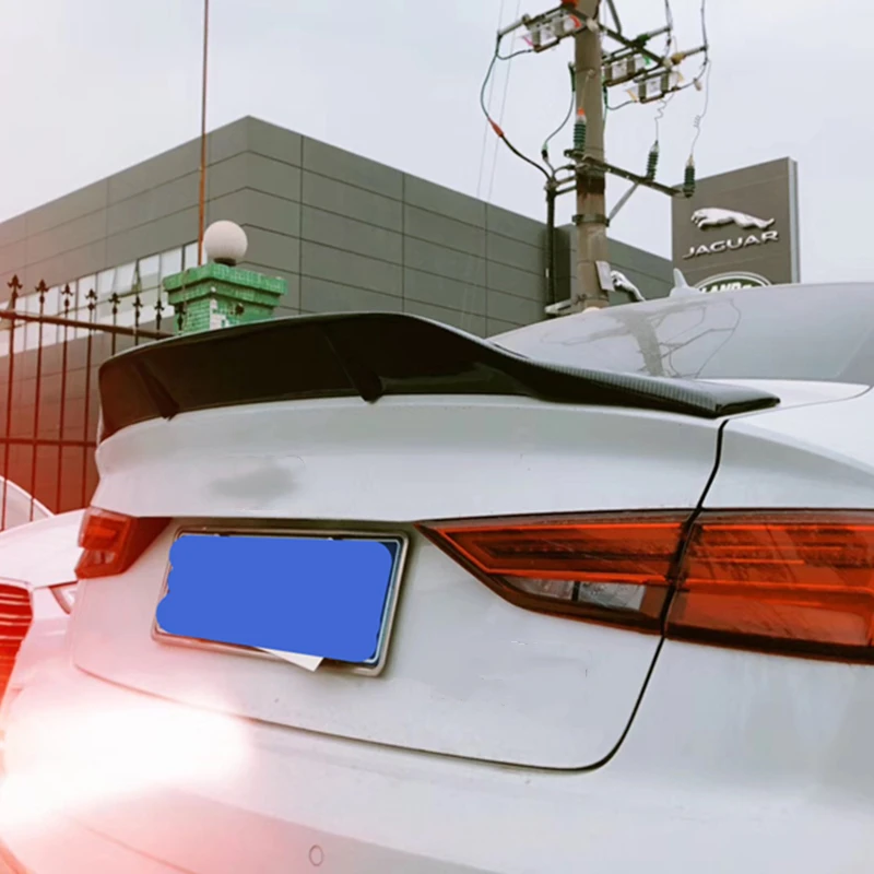 Применение для Audi A3 седан спойлер 2014 2019 год 4 дверный реальные глянцевое