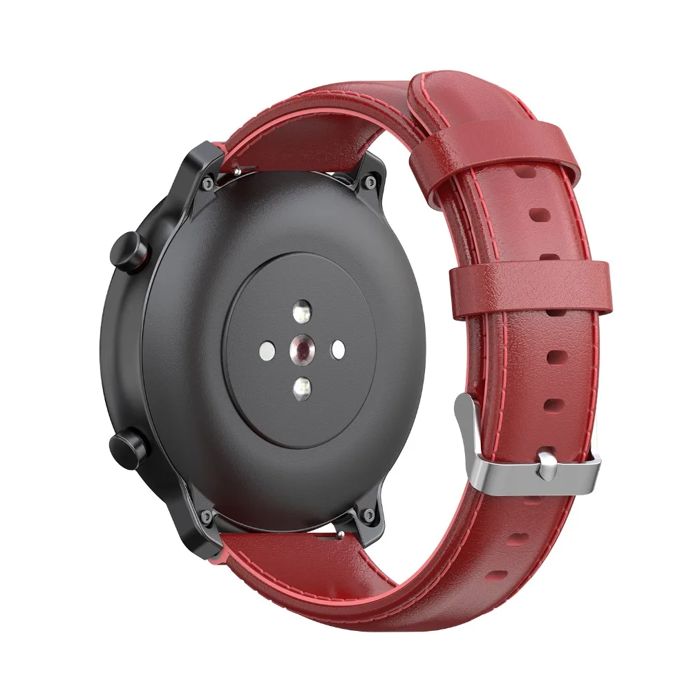 Оригинальный кожаный PU ремешок для Xiaomi Huami AMAZFIT GTR 47 мм 42 Смарт-часы Сменные