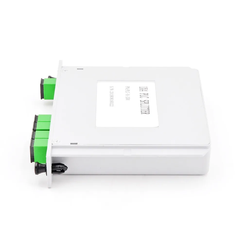 10 шт./лот SC APC PLC 1X4 Сплиттер Волоконно-оптический ящик FTTH сплиттер коробка с