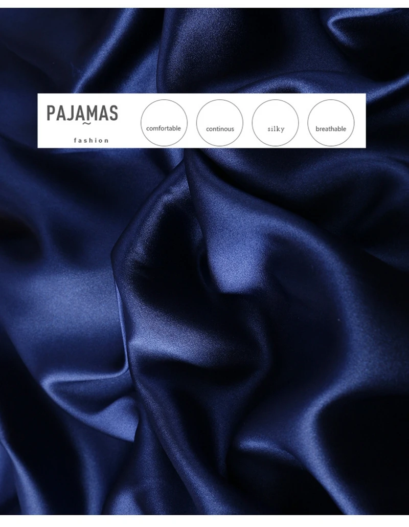 Spring Summer Women 7 Pieces Silk Pajamas Sets Sexy Sleepwear Pyjamas Soft Nightgrown For Women Silk Satin Pajama New