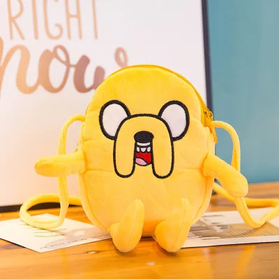 Adventure Huobao игровой автомат BMO Наклонная Сумка время приключений плюшевый симпатичный сотовый телефон нулевой кошелек сумка на одно плечо - Цвет: Зеленый