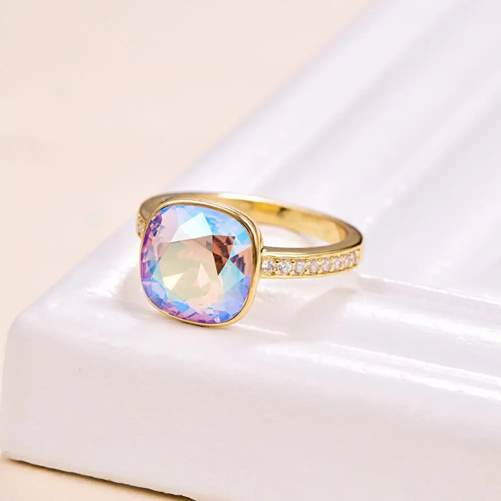 Роскошные женские Кольца С Оригинальными кристаллами SWAROVSKI Новые Модные