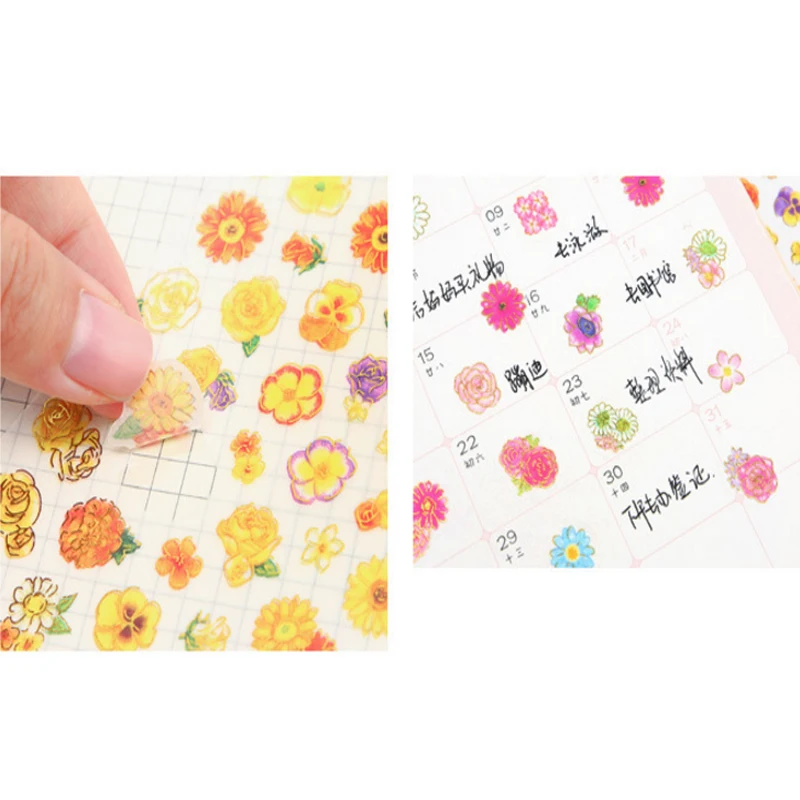 10 упаковок/партия с разноцветными цветами акварелью 4 вида конструкций бумажный