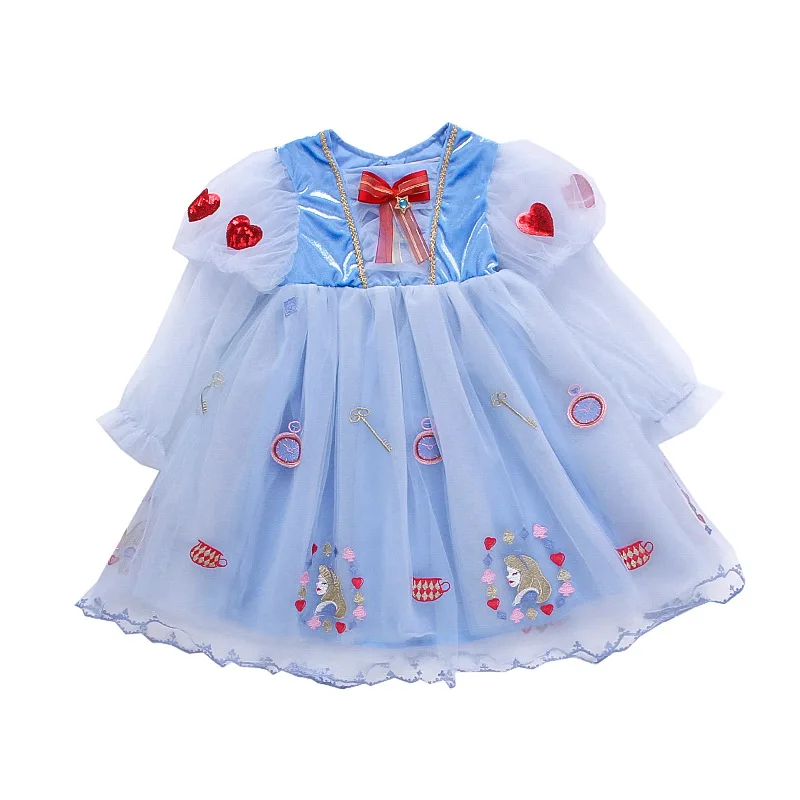 

Girls 2021 Summer Cotton Princess Bouffant Dress