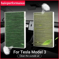 new car air filter for tesla model 3 s x 2021 accessories activated carbon for tesla model three model3 accessory