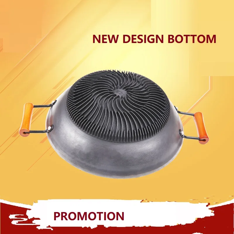 Чугунная сковорода Вок 13 дюймов 34 см|Сковороды| |