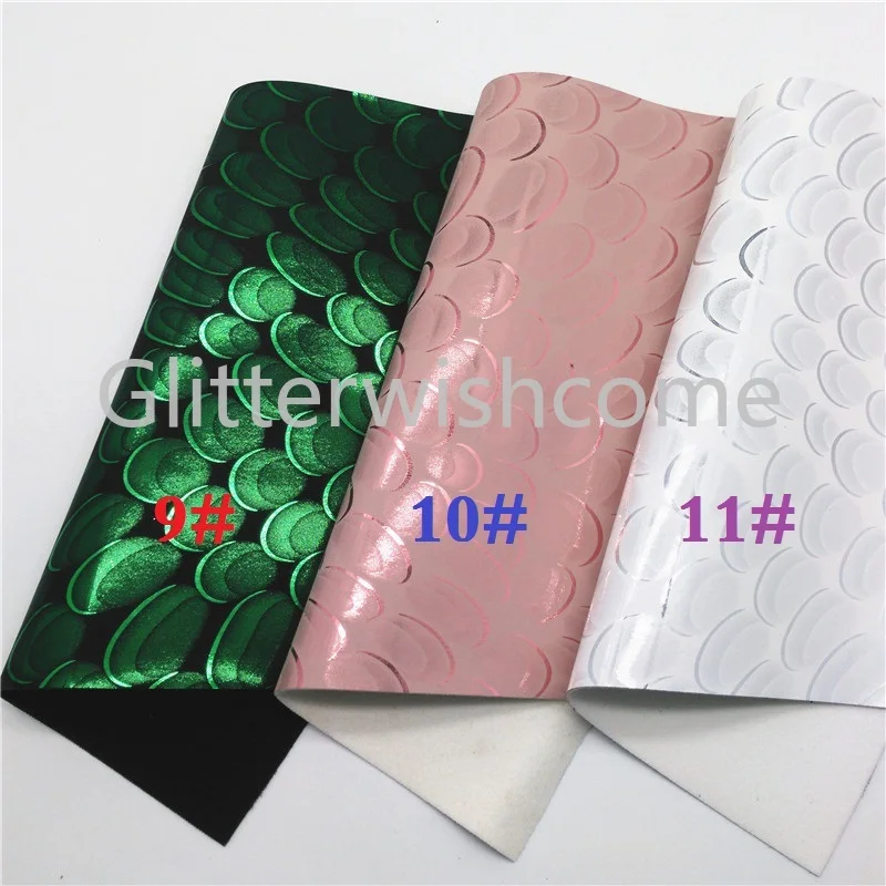 Glitterwishcome 21X29 см A4 размер винил для бантов тисненая синтетическая кожа