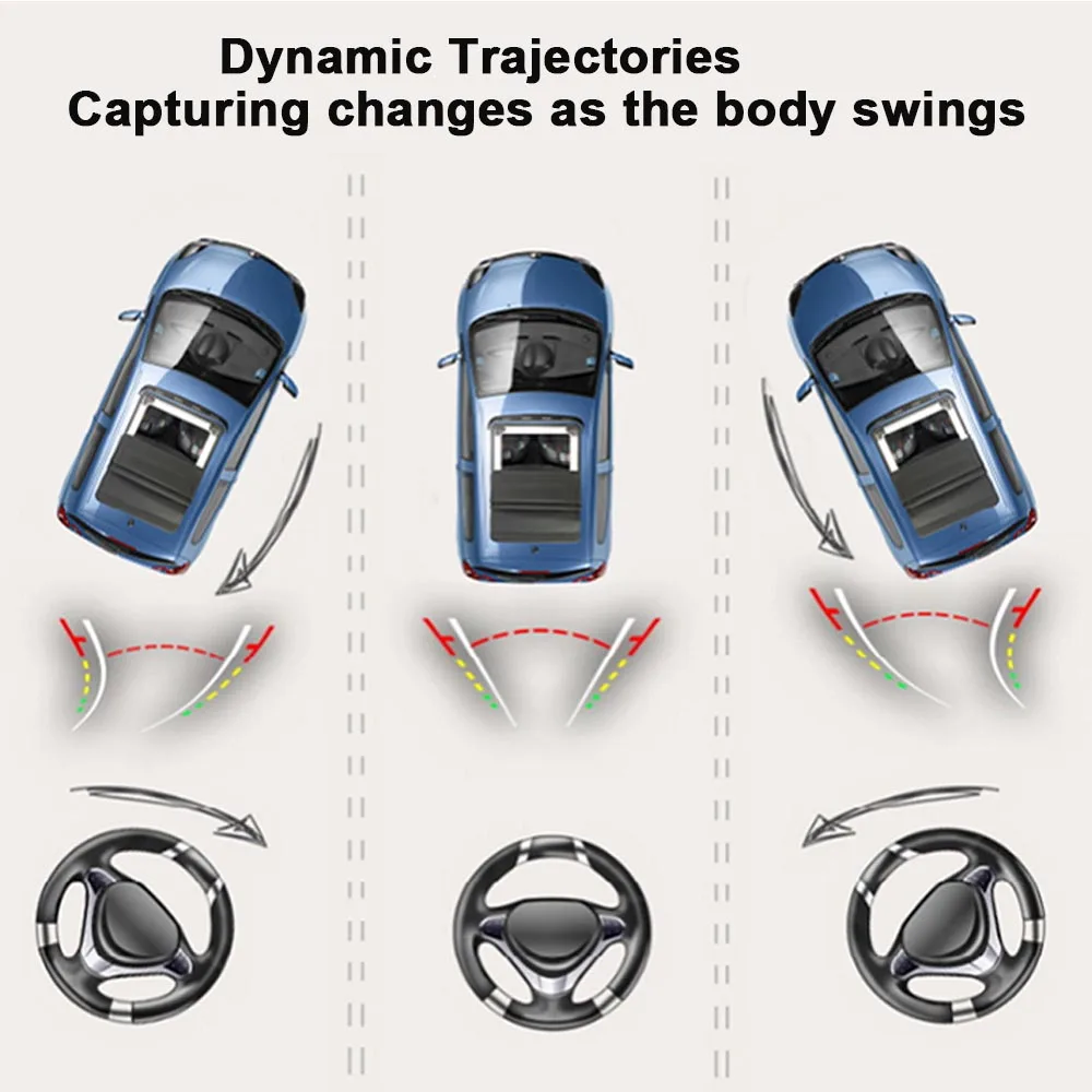 Автомобильная камера заднего вида универсальная с ночным видением динамической