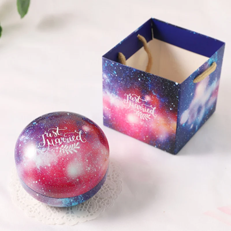 Жестяная коробка герметичная банка упаковочные коробки с подарочным мешком для