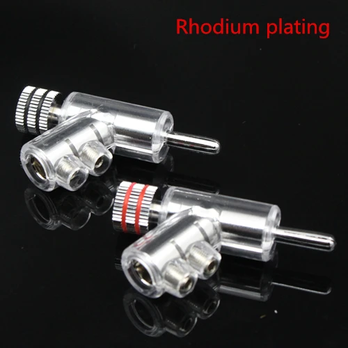 4 шт. аудио Динамик позолоченный штекер покрытого родием контрольные выводы