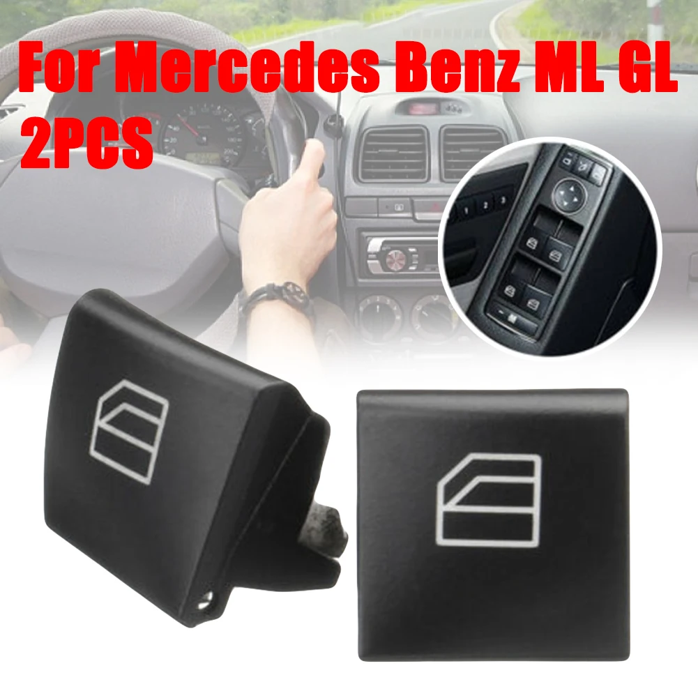 

1Pair Car Window Switch Repair Button Cap For Mercedes Benz ML GL R Class W164 W251