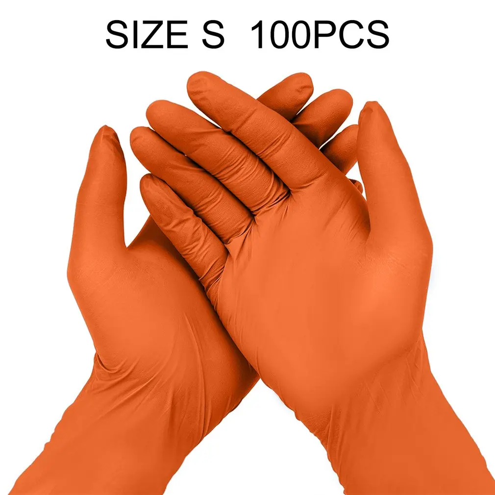 

Hot100pcs Disposable Latex Rubber Gloves Anti-Static Glove Universal Left And Right Hand Household Cleaning Experiment Catering