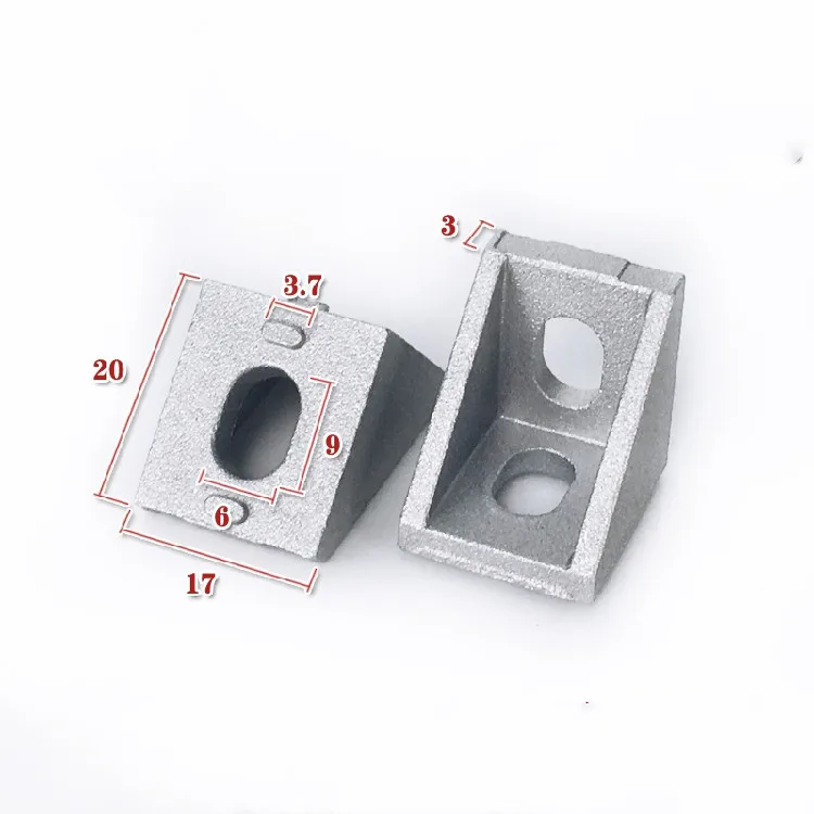 10-25 шт. Алюминий 2020 угловой кронштейн фитинги L тип уголок для разъем промышленный