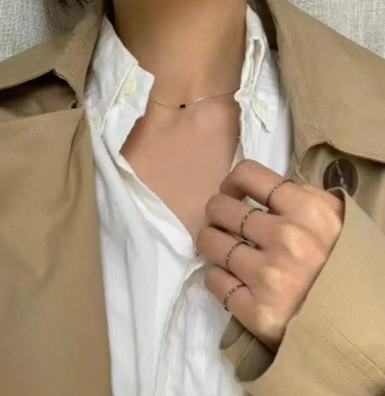 Модные кольца новинка 2020 Корейская ТВ тонкая цепочка кольцо с костяшками сказка