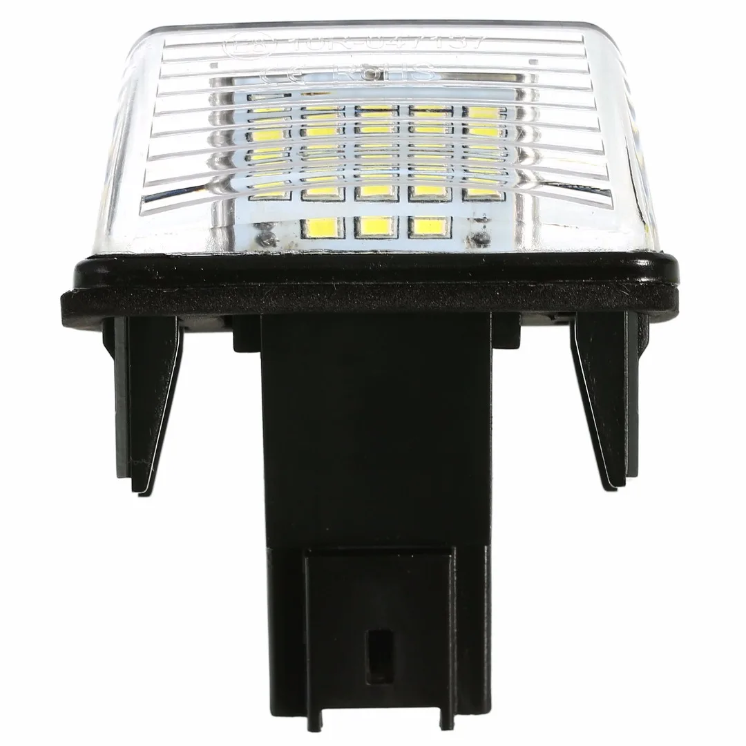 

1pcs License Plate Light For Peugeot 206/207/307/308 For Citroen C3/C4/C5/C6 18LED License Plate Light Lamp 12V 6500K