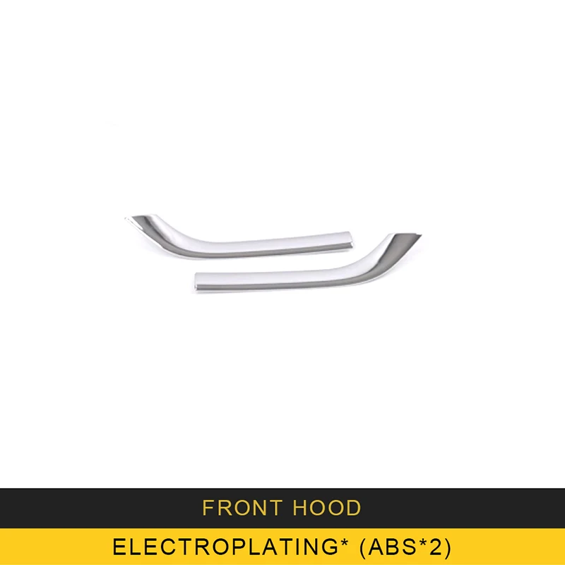 

CarMango For Ford Edge 2015 Car Styling Front Hood Middle Net Bumper Grille Frame Sticker Cover Trim Exterior Accessories