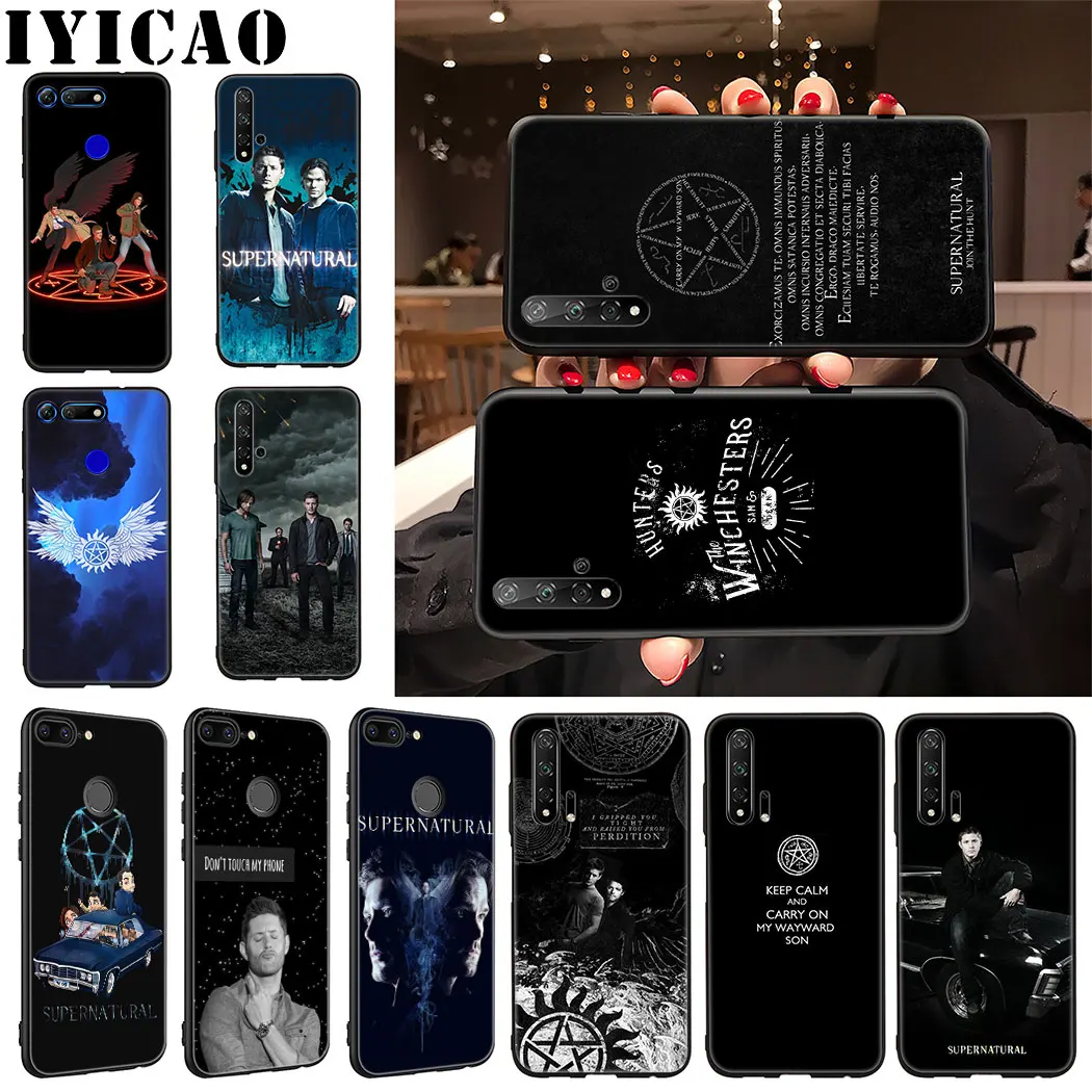 Супернатуральный мягкий чехол IYICAO для телефона Huawei Honor 9X 20 Pro 7A 7C 7X 8 9 10 Lite 8X 8C Note View |