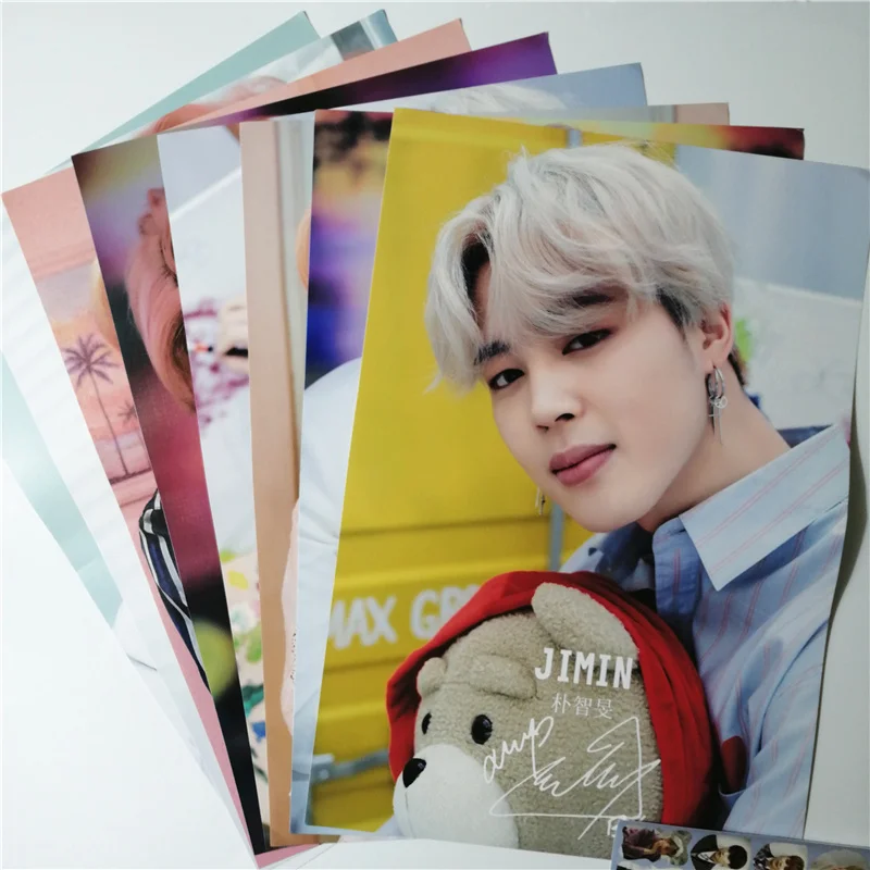 

8*(42x29cm)Park Ji Min Jimin kpop around Posters Wall Stickers Gift Bangtan Boys