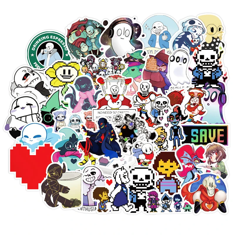 10/30/50 шт./упак. Горячая игра Undertale этикетка наклейки для ноутбука мотоцикл