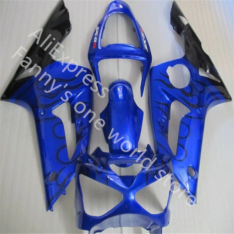 

Комплект обтекателей для KAWASAKI Ninja 2005 2006 ZX6R, Обтекатели ZX 6R 636 05 06, Обтекатели для мотоциклов с синим и черным пламенем