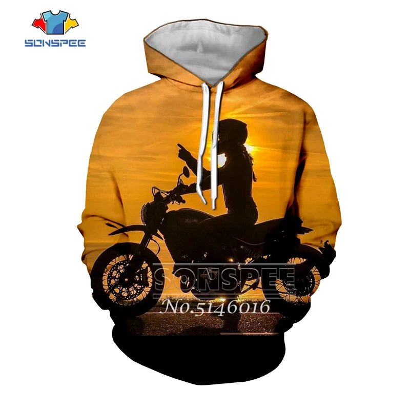 SONSPEE Motorcycle show 3D Printed Harajuku Men Pullover Hoodie Clothing Unisex Fashion Casual Streetwear Sweatshirt Hoody t543 | Мужская