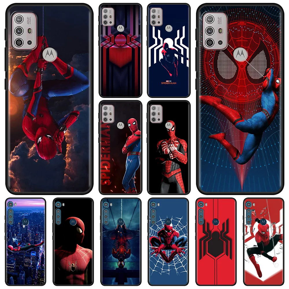 

Marvel SpiderMan Logo For MOTOROLA One Fusion Shell for Moto G10 G9 G8 Plus Play Power One G20 G30 G40 G50 G60 Edge 20