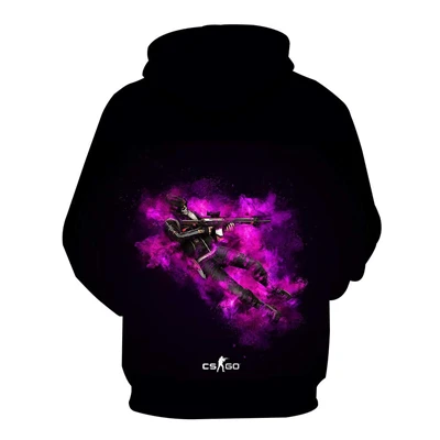 19 осень новая мужская Толстовка забавная игра CS GO 3D печать Толстовка Мужская Уличная толстовка мужская и женская хип-хоп пуловер большой размер Одежда