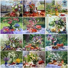 MomoArt Алмазная вышивка цветы вышивка крестом наборы Алмазная мозаика ромашки йполная площадь Алмазная Живопись вазы украшения для дома