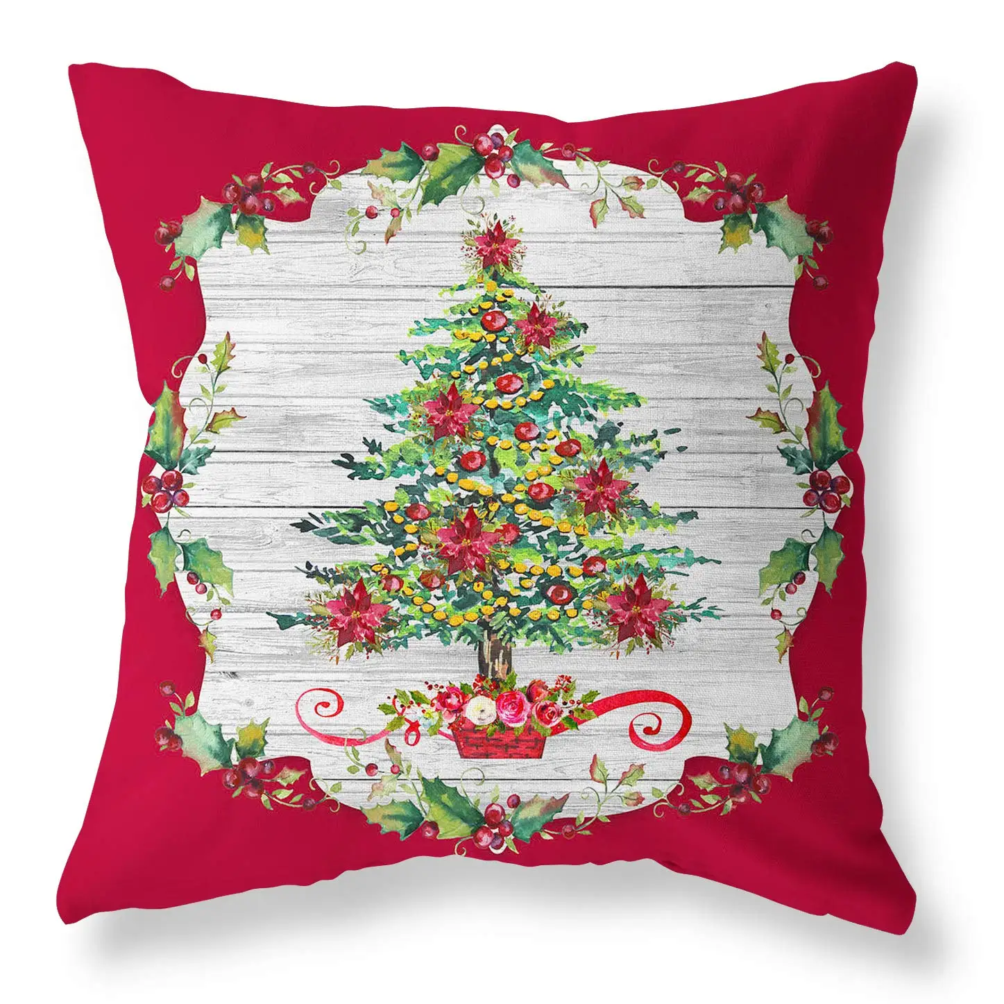 Christmas festive linen pillowcase living room sofa cushion cover home decoration holiday series throw pillows | Дом и сад
