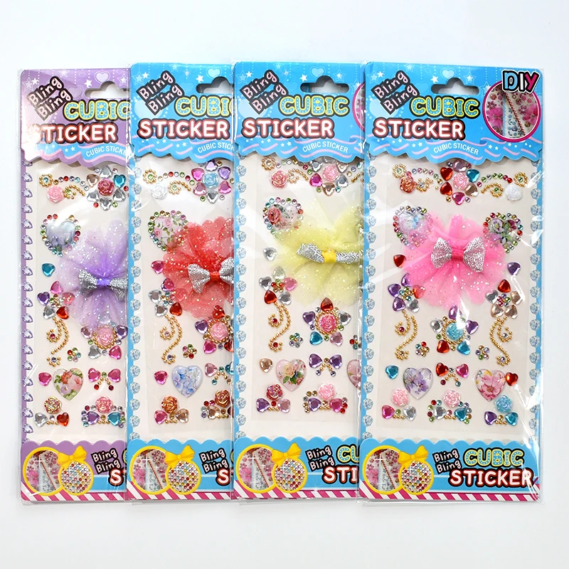 1 шт. детский макияж сценические наклейки ручной работы мультфильм Драгоценные