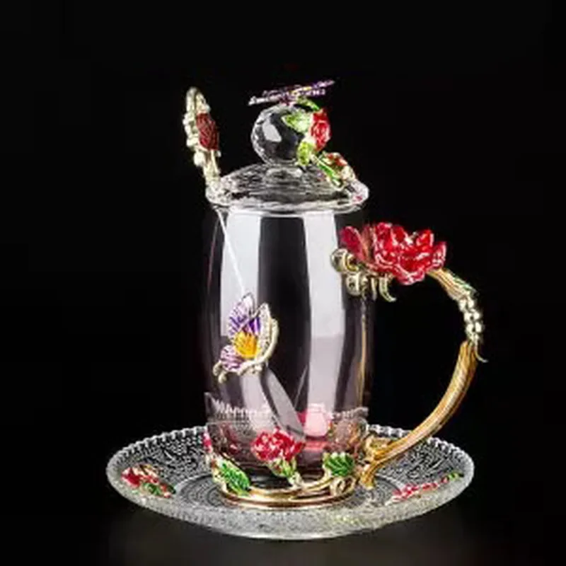 Женская чашка для пар молока праздничный подарок Хрустальная