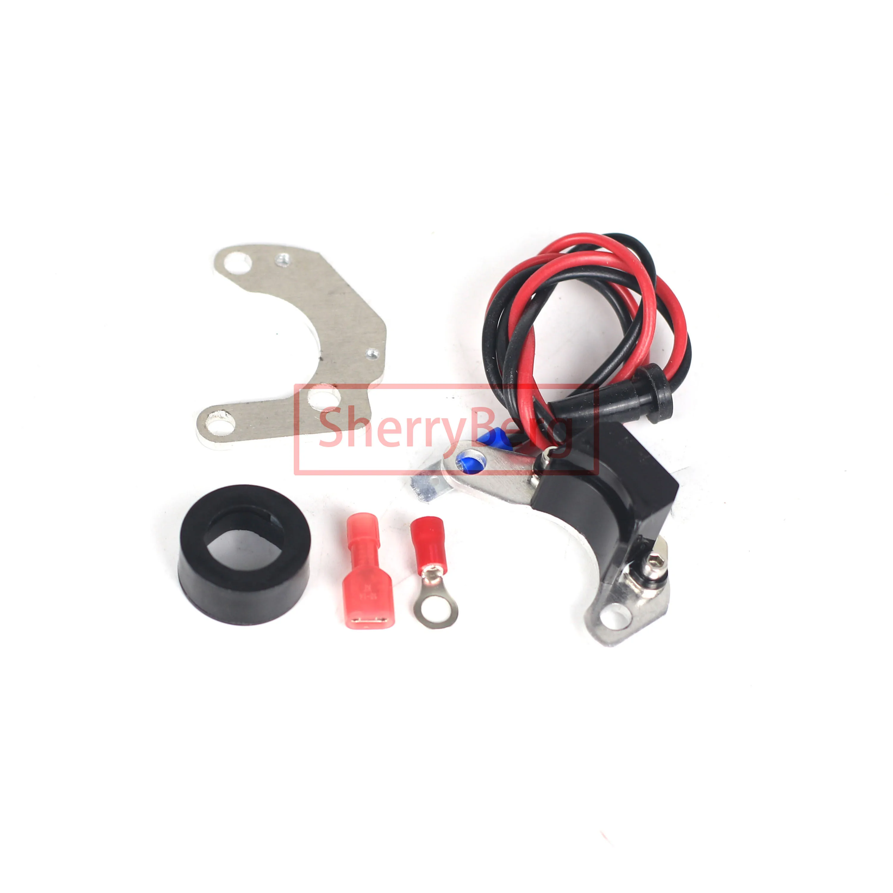 

SherryBerg New Distributor Electronic Ignition Kit for Lucas 45D 43D & 59D Distributor Positive Earth Extra Aluminum plate