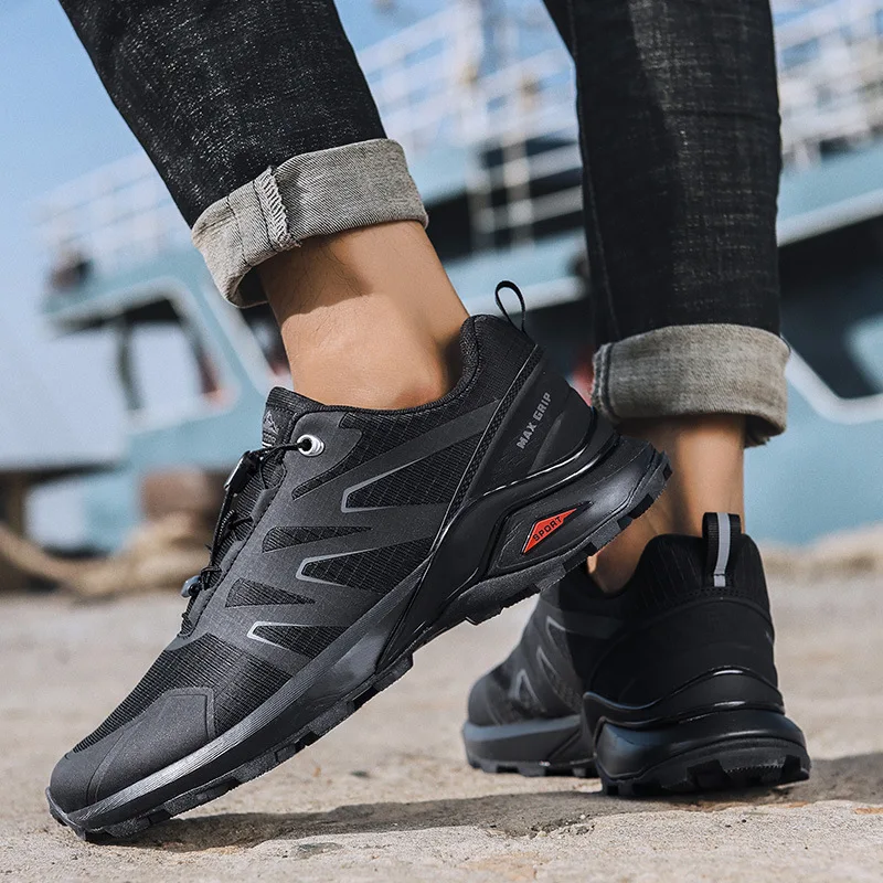 Hiking Shoes Men Mountain Tracking Athletic Men Sport Shoes Black Outdoor Jogging Trekking Autumn 2021 New Sneakers Male Size 48