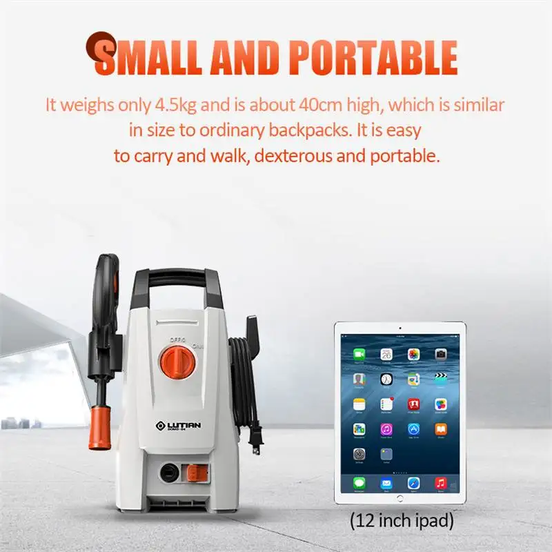 للبيع G4 1500 واط 110bar لاسلكي منظف بالضغط العالي 220 فولت المحمولة آلة غسل سيارات IPX5 مقاوم للماء مدفع المياه في الهواء الطلق المنزل استخدام بخاخ تلقائي