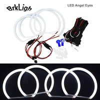 4pcs for bmw e46 sedan coupe e90 e91 dual color white yellow drl smd car angel eyes kit halo rings lights daytime running lamps