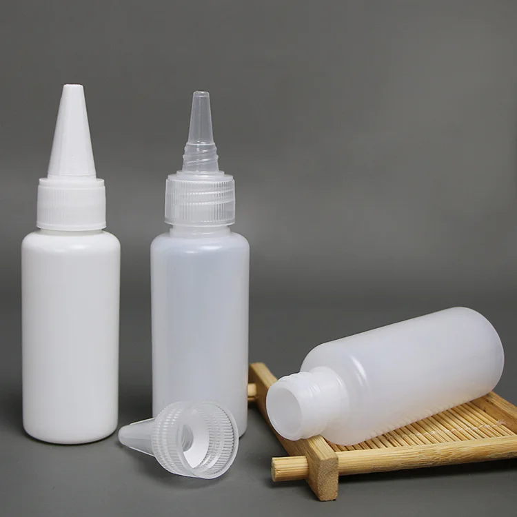 

10Pcs/lot 30/60/100ml Empty PE Plastic Glue Bottles with Screw-On Lids Squeeze Liquid Ink Oil Dropper Bottles Pigment Container