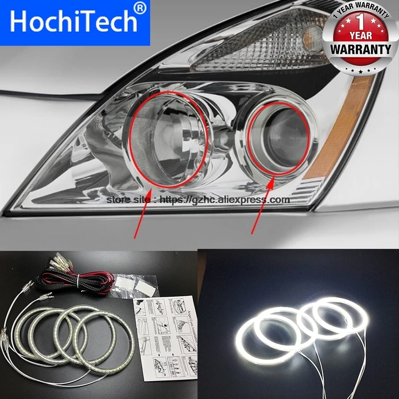 HochiTech ультра яркие красные/зеленые/Белый светодиодный ГЛАЗА АНГЕЛА halo кольцо