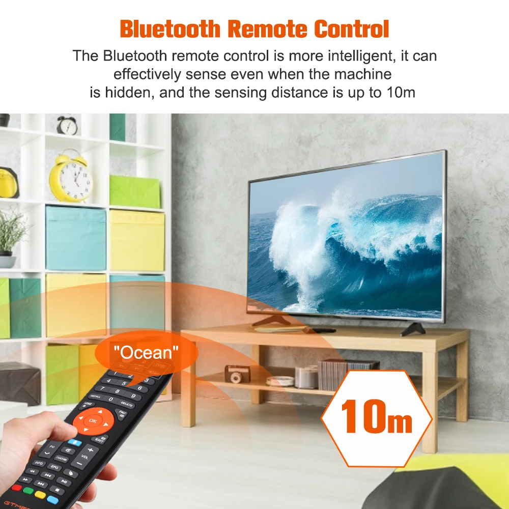 Спутниковый ТВ приемник GTMEDIA GT Combo DVB S2/T2/C ccam BT4.1 WiFi Android 9 0 приставка 4K Поддержка
