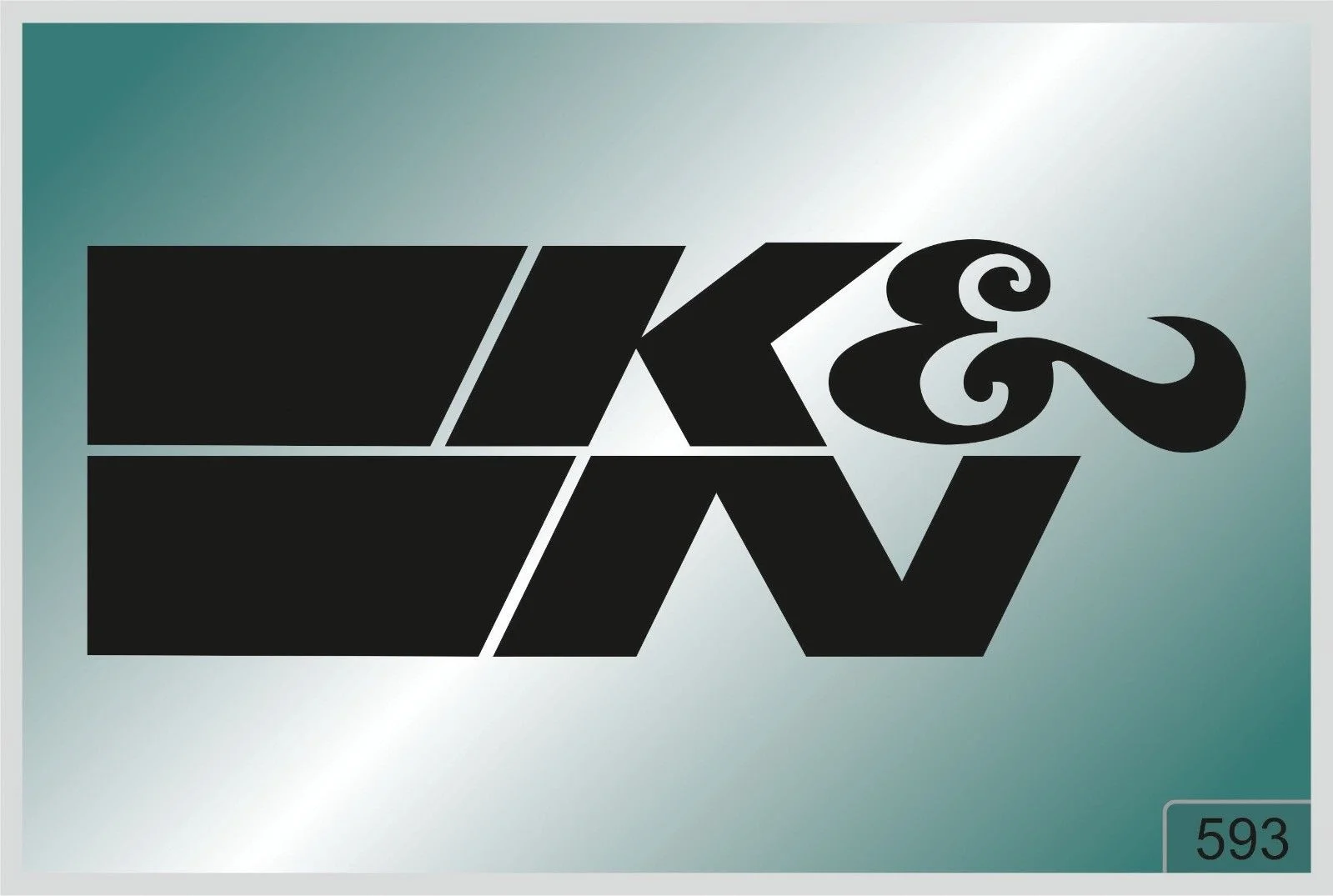 

For K&N -2 pcs. stickers HIGH QUALITY DECALS different colors 593