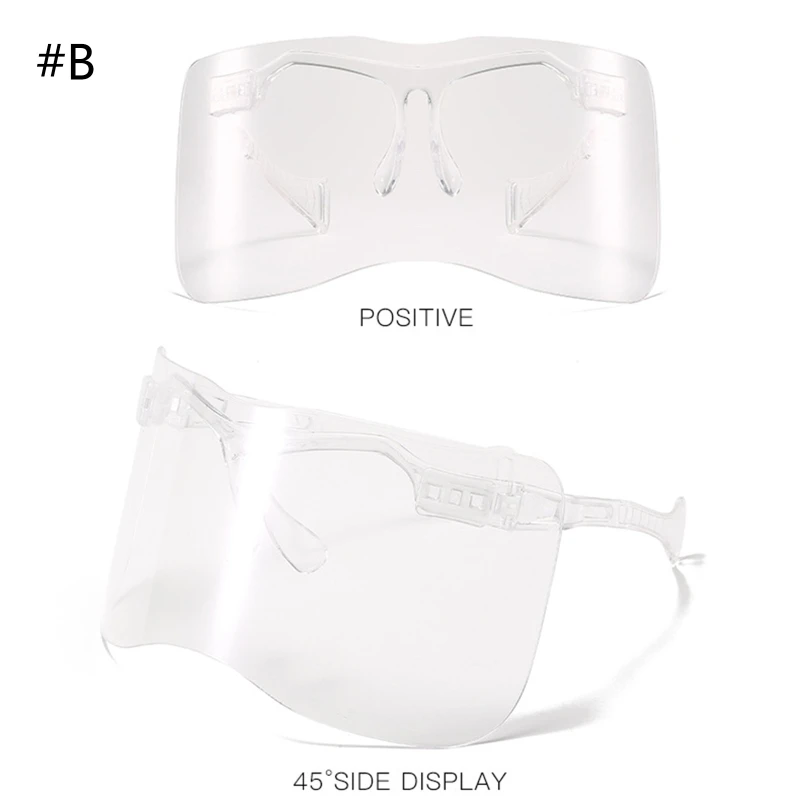 

Transparent Face Shield Full Face Cover Safety Glasses For Adult Outdoor Working Use Prevent Saliva Splash Face Mask