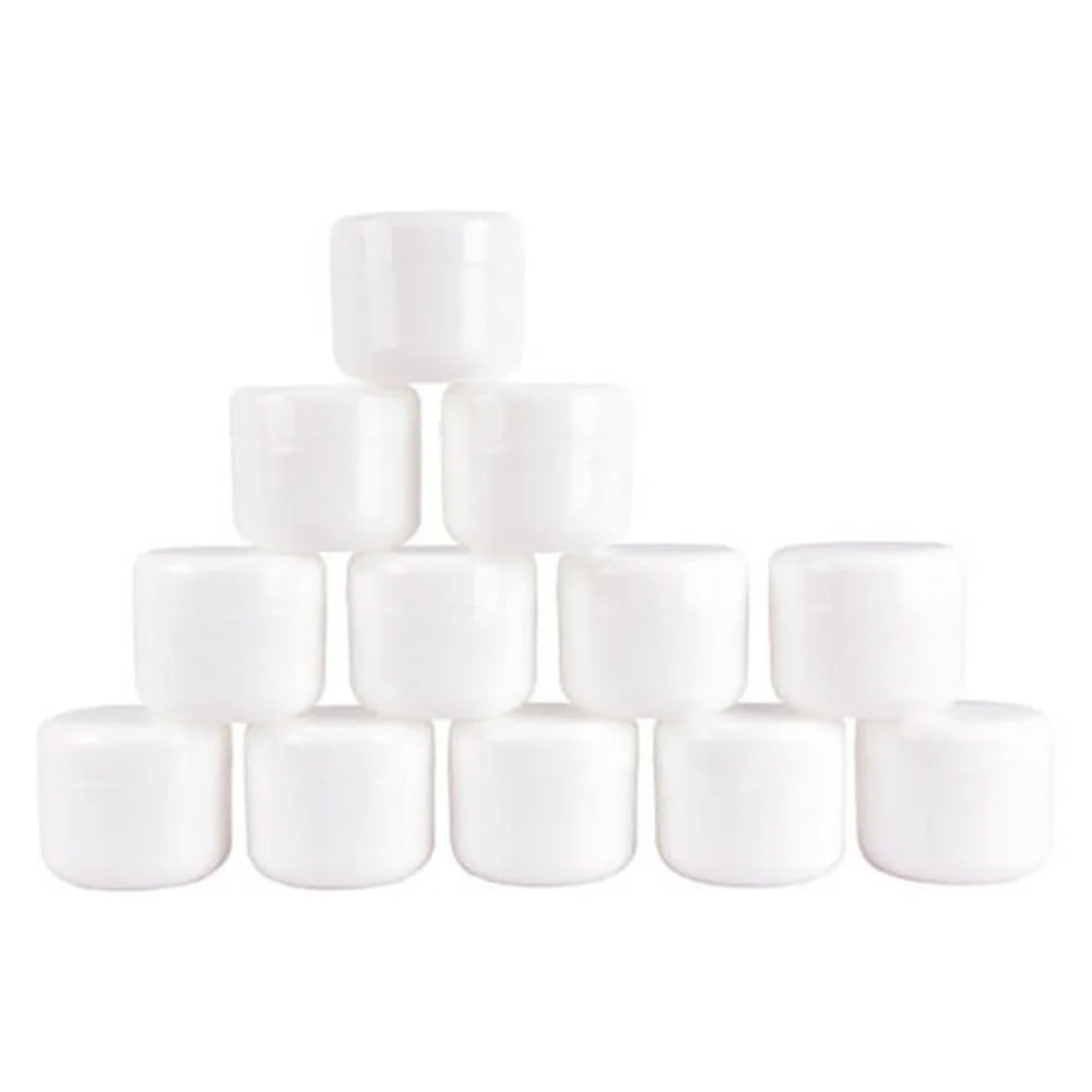 

12pcs 50g Round Empty Jars Refillable Bottles Cosmetic Cream Lip Balm Bottle Portable Eye Cream Lotion Container