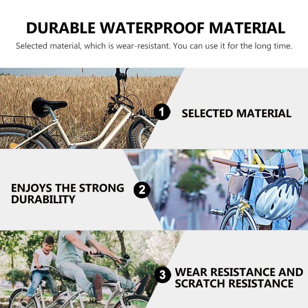 

1pc Bicycle Riding Storage Bag Practical Wear-resistant Bike Front Beam Bag