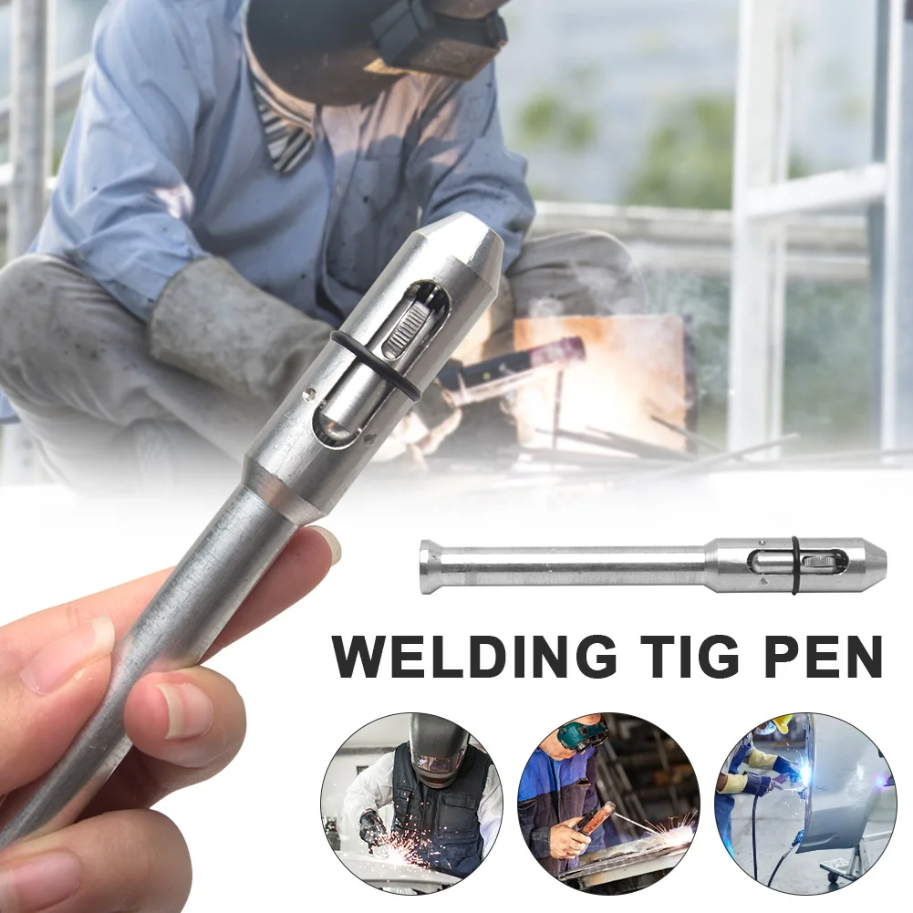 

Cordless Pencil 13cm Rod Holder Handheld Mini Aluminium Alloy Portable Welding Tig Pen Soldering Multifunction Finger Feeder