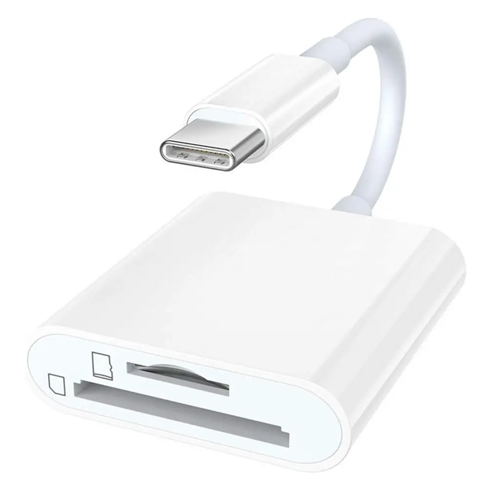 

2 в 1 Тип C USB-C для S.D устройство для считывания с tf-карт адаптер конвертер для телефона компьютера многофункциональном Устройстве чтения карт...