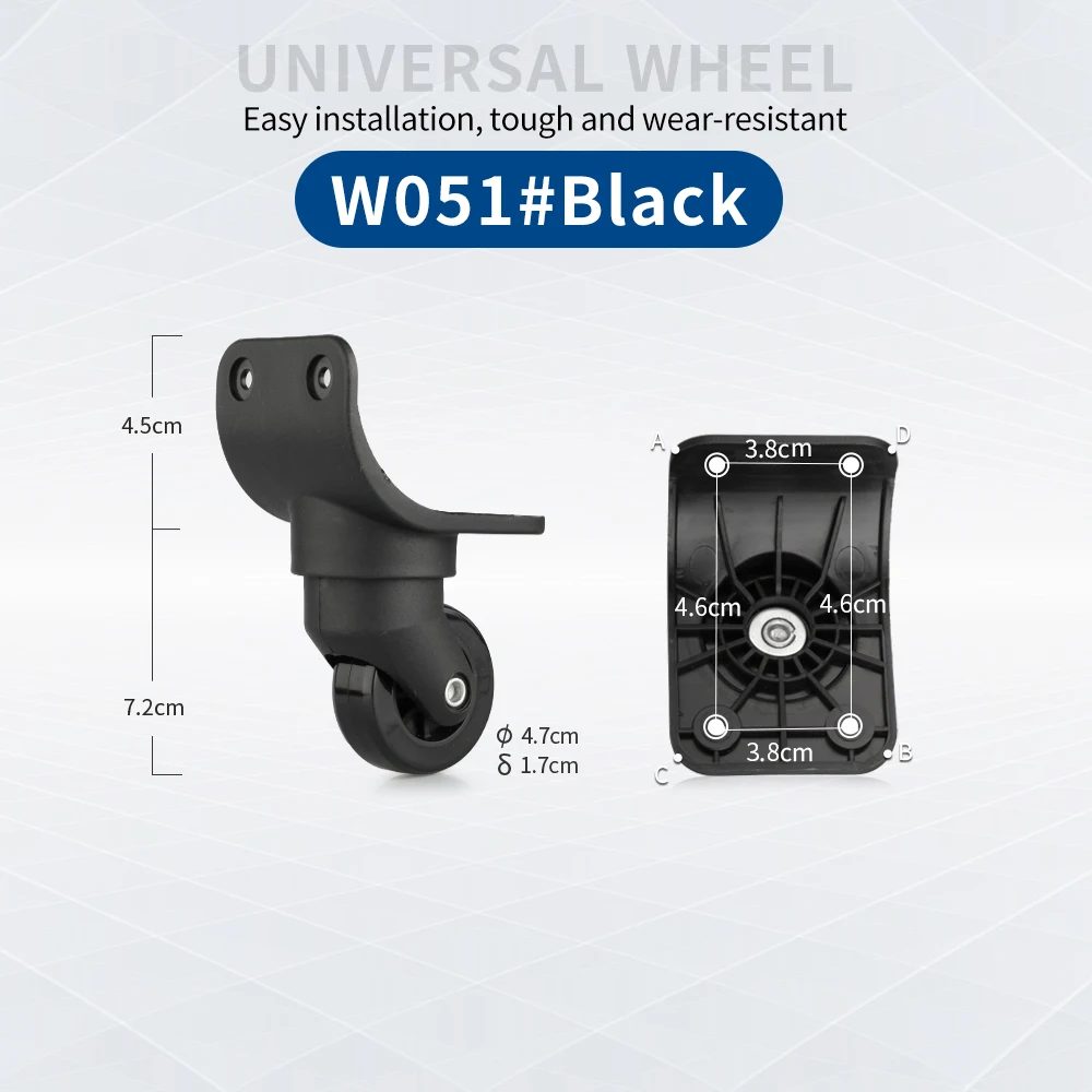 TANGYIPIN W051 Trolley case wheel suitcase luggage password box casters repair accessories universal wear-resistant wheels